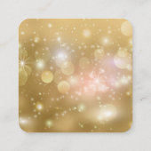 Creëer Uw eigen aangepaste tekst Bokeh Sparkles Informatiekaartje (Achterkant)