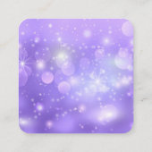 Creëer Uw eigen aangepaste tekst Bokeh Sparkles Informatiekaartje (Achterkant)