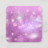 Creëer Uw eigen aangepaste tekst Bokeh Sparkles Informatiekaartje (Achterkant)