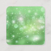 Creëer Uw eigen aangepaste tekst Bokeh Sparkles Informatiekaartje (Achterkant)