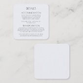 Creëer Uw eigen aangepaste tekst gekleurde achterg Informatiekaartje (Voorkant / Achterkant)