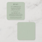 Creëer Uw eigen aangepaste tekst gekleurde achterg Informatiekaartje (Voorkant / Achterkant)