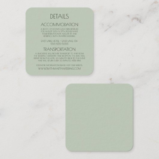 Creëer Uw eigen aangepaste tekst gekleurde achterg Informatiekaartje (Voorkant / Achterkant)