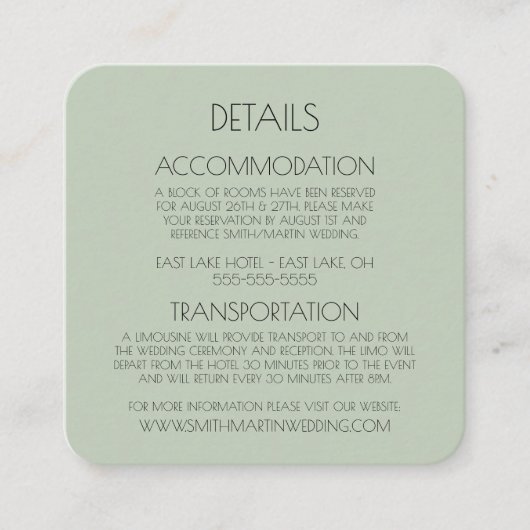 Creëer Uw eigen aangepaste tekst gekleurde achterg Informatiekaartje (Voorkant)