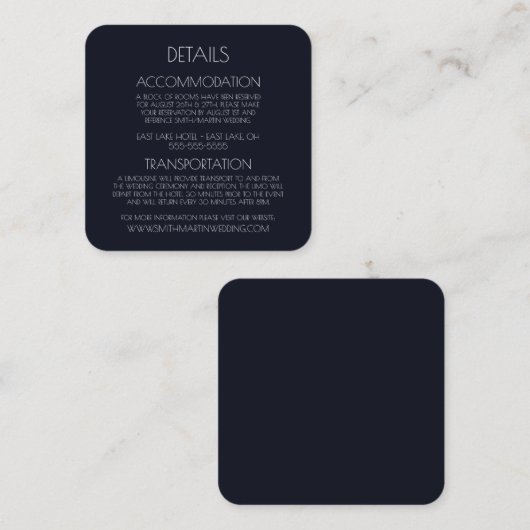 Creëer Uw eigen aangepaste tekst Informatiekaartje (Voorkant / Achterkant)