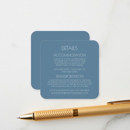 Creëer Uw eigen aangepaste tekst Informatiekaartje (Voorkant / Achterkant in situ)