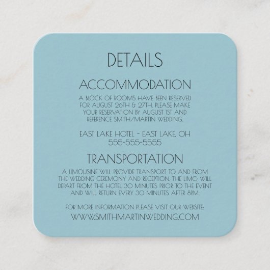 Creëer Uw eigen aangepaste tekst Informatiekaartje (Voorkant)