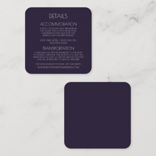 Creëer Uw eigen aangepaste tekst Informatiekaartje (Voorkant / Achterkant)