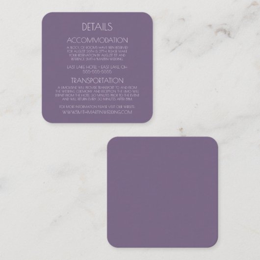 Creëer Uw eigen aangepaste tekst Informatiekaartje (Voorkant / Achterkant)