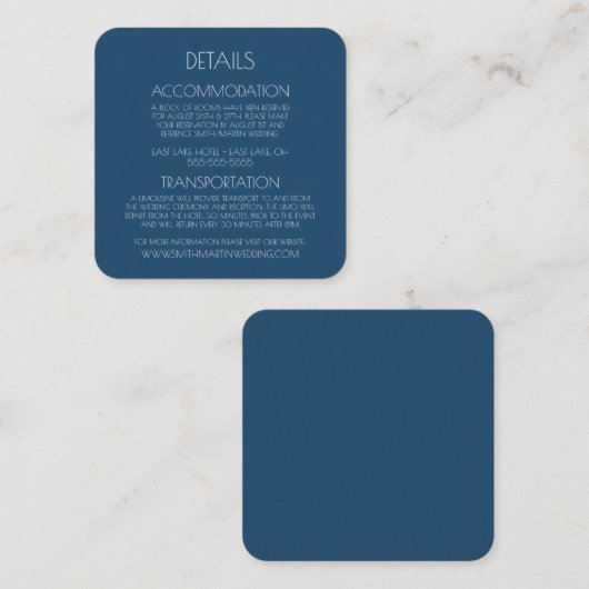 Creëer Uw eigen aangepaste tekst Informatiekaartje (Voorkant / Achterkant)