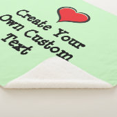 Creëer uw eigen aangepaste tekst met een hart sherpa deken (3/4)