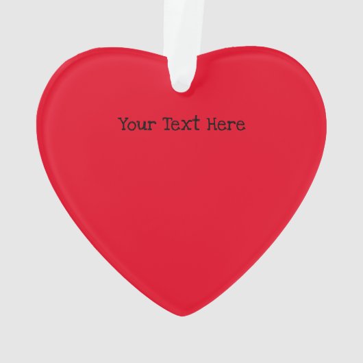 Creëer Uw Eigen Aangepaste Tekst Moderne Valentijn Ornament (achterkant)