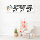 Creëer Uw eigen aangepaste thuisdag Spandoek (Insitu)