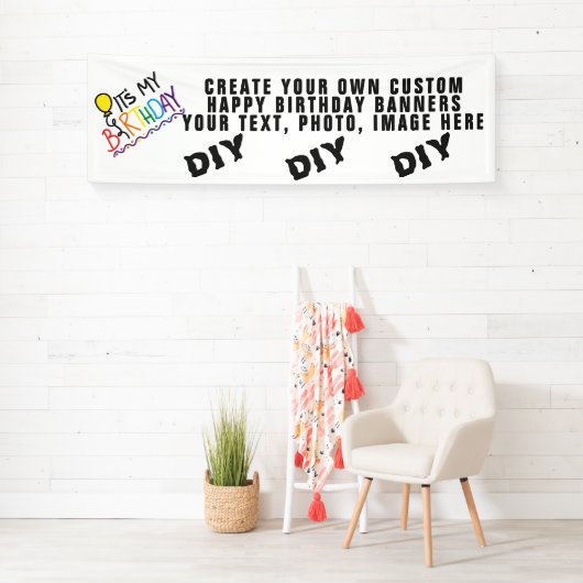 Creëer Uw eigen aangepaste thuisdag Spandoek (Insitu)