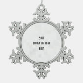 Creëer Uw eigen aangepaste Tin Sneeuwvlok Ornament (Voorkant)