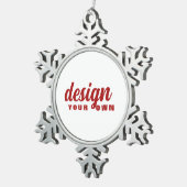 Creëer Uw eigen aangepaste Tin Sneeuwvlok Ornament (Rechts)