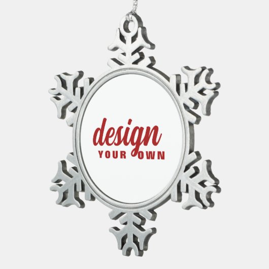 Creëer Uw eigen aangepaste Tin Sneeuwvlok Ornament (Rechts)