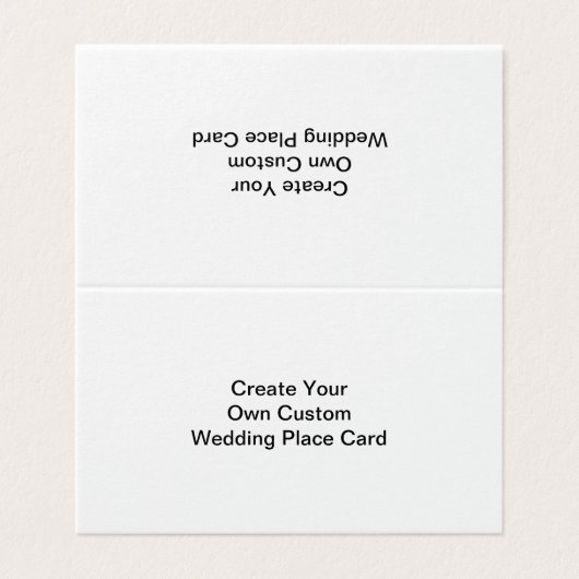 Creëer uw eigen aangepaste trouwplaatskaart kaart (Buitenkant ongevouwen)