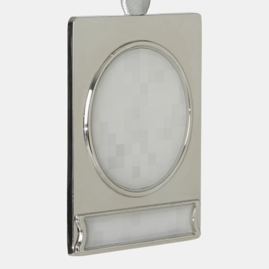 Creëer Uw eigen aangepaste  Verzilverd Banner Ornament (Rechts)