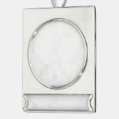 Creëer Uw eigen aangepaste Verzilverd Banner Ornament (Links)