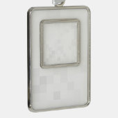 Creëer Uw eigen aangepaste Verzilverd Omlijst Ornament (Rechts)