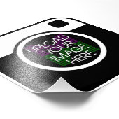 Creëer Uw eigen aangepaste vierkant Foto Afdruk (Hoek)