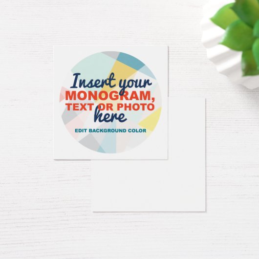 Creëer Uw eigen aangepaste vierkant Visitekaartje (Bureau)