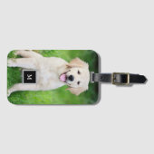 Creëer uw eigen aangepaste volledige fotomonogram bagagelabel (Voorkant (horizontaal))