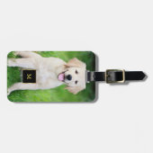 Creëer uw eigen aangepaste volledige fotomonogram bagagelabel (Voorkant horizontaal)