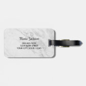 Creëer uw eigen aangepaste volledige fotomonogram bagagelabel (Achterkant horizontaal)