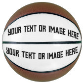 Creëer uw eigen aangepaste volledige grootte basketbal (Voorkant)