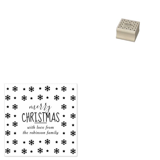 Creëer Uw Eigen Aangepaste "Vrolijke Kerstmis" Sne Rubberstempel (Gestempeld)