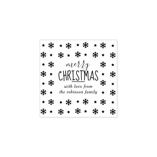 Creëer Uw Eigen Aangepaste "Vrolijke Kerstmis" Sne Rubberstempel (Afrduk)