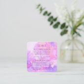 Creëer uw eigen aangepaste Waterverf marmer Informatiekaartje (Staand voorkant)