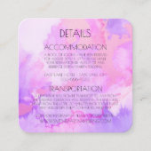 Creëer uw eigen aangepaste Waterverf marmer Informatiekaartje (Voorkant)