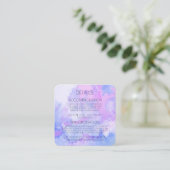 Creëer uw eigen aangepaste Waterverf marmer Informatiekaartje (Staand voorkant)