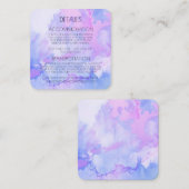 Creëer uw eigen aangepaste Waterverf marmer Informatiekaartje (Voorkant / Achterkant)