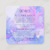 Creëer uw eigen aangepaste Waterverf marmer Informatiekaartje (Voorkant)