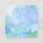 Creëer uw eigen aangepaste Waterverf marmer Informatiekaartje (Achterkant)