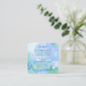 Creëer uw eigen aangepaste Waterverf marmer Informatiekaartje (Staand voorkant)