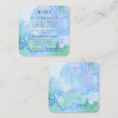 Creëer uw eigen aangepaste Waterverf marmer Informatiekaartje (Voorkant / Achterkant)