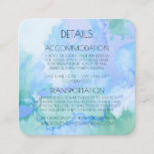 Creëer uw eigen aangepaste Waterverf marmer Informatiekaartje (Voorkant)