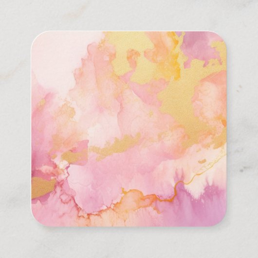 Creëer uw eigen aangepaste Waterverf marmer Informatiekaartje (Achterkant)