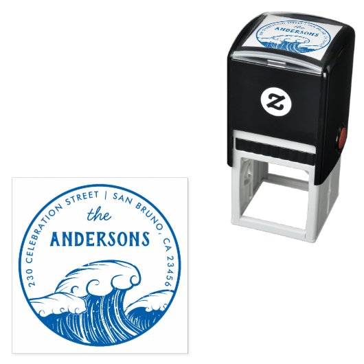 Creëer Uw Eigen Aangepaste Waves Retouradres Zelfinktende Stempel (In situ)