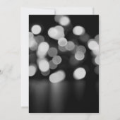 Creëer Uw eigen aangepaste wazige B & W Bokeh Save The Date (Achterkant)