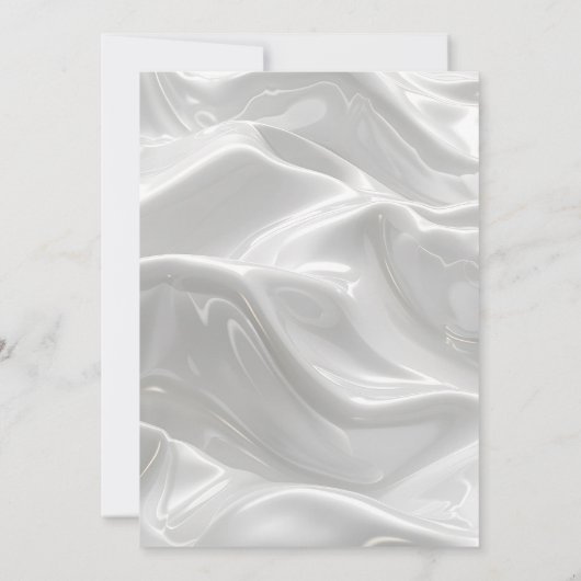 Creëer uw eigen aangepaste witte golven save the date (Achterkant)