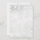 Creëer uw eigen aangepaste witte stippen save the date (Achterkant)