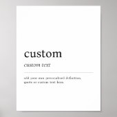 Creëer uw eigen aangepaste woordwoordenboekdefinit poster (Voorkant)