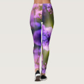 Creëer Uw eigen aangepaste Yoga Wildflower op Leggings (Achterkant)