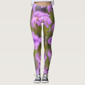 Creëer Uw eigen aangepaste Yoga Wildflower op Leggings (Voorkant)